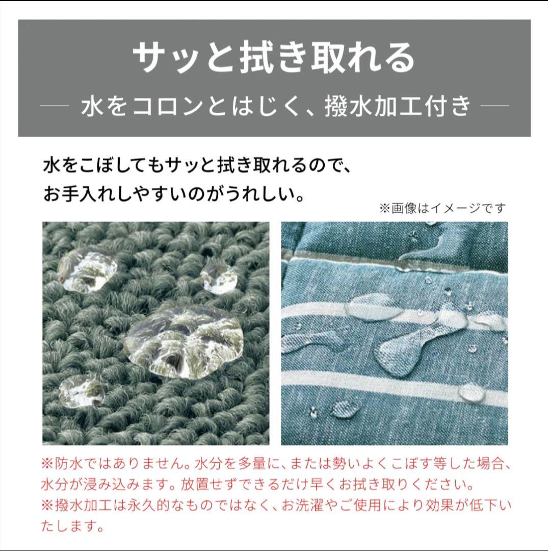 ベルメゾン・吸湿発熱プラス・マイクロファイバーの洗える撥水ジョイントマット