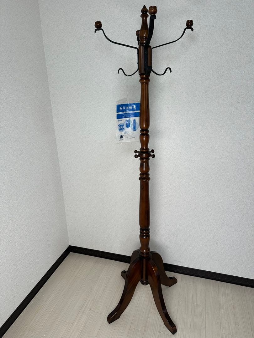 展示品 カリモク コロニアル コートハンガー ポールハンガー ※i1※