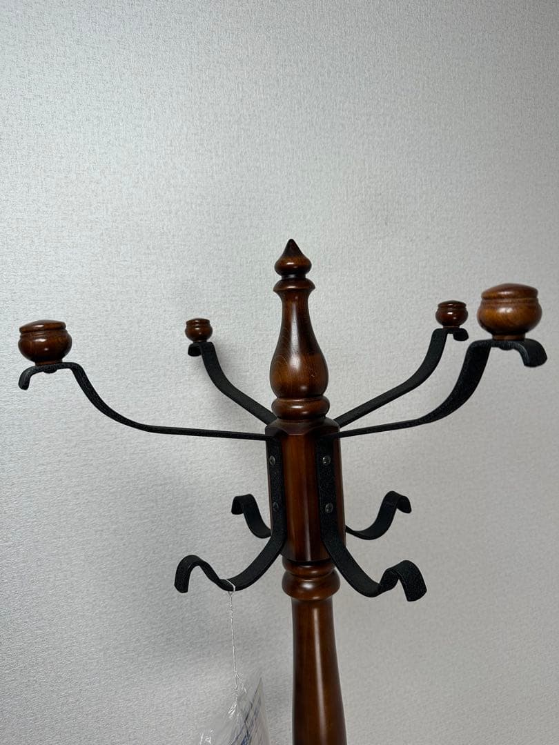 展示品 カリモク コロニアル コートハンガー ポールハンガー ※i1※