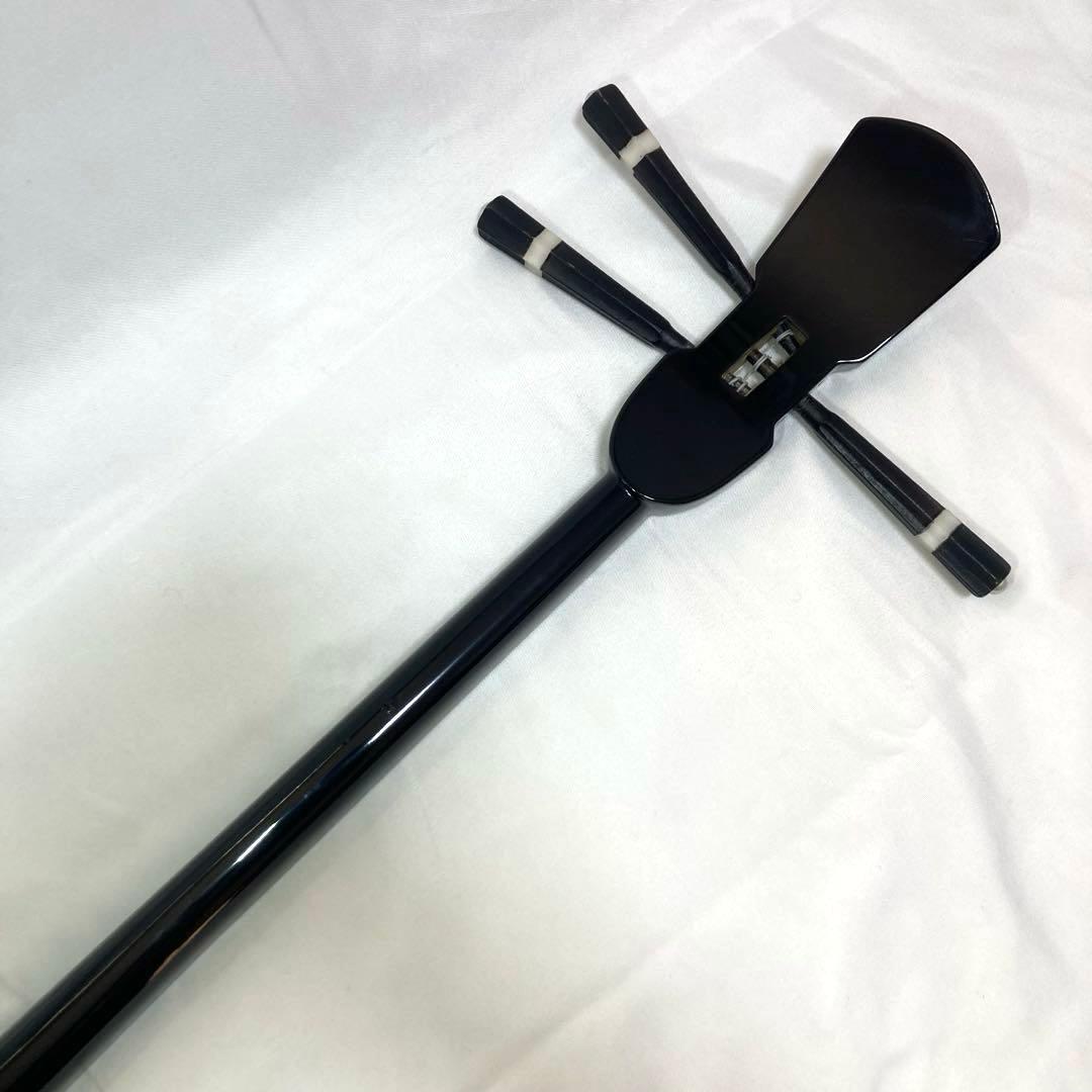 【美品】三線 沖縄 教本 付属品 初心者 人工皮 蛇革 蛇皮 和楽器