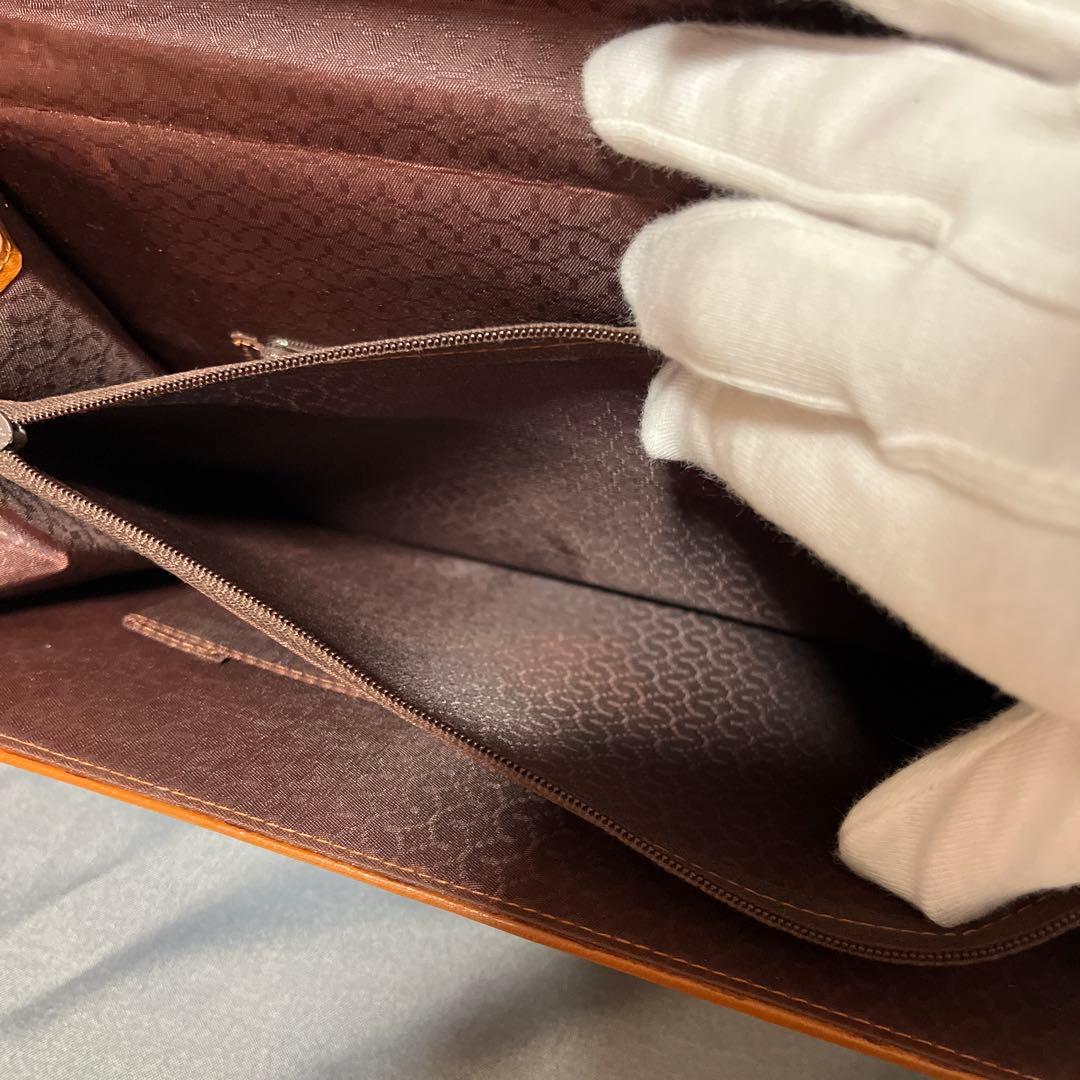 美品✨センザンコウ　ヴィンテージ　クラッチバッグ　キャメル系　エキゾチックレザー