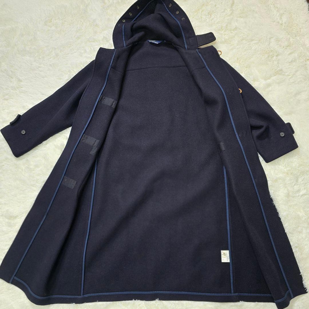 美品Polo by Ralph Lauren ダッフルコート マキシ丈 紺 L