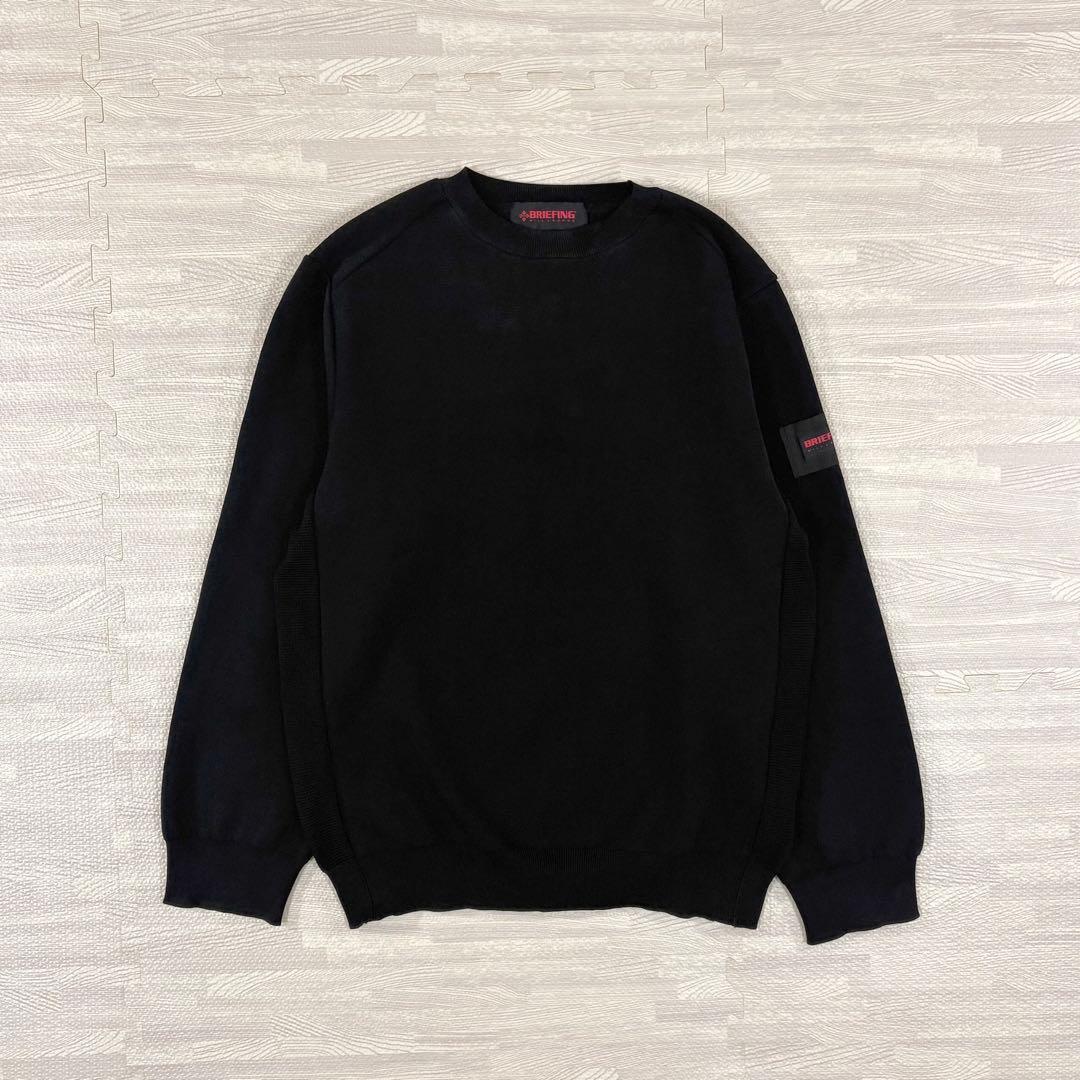 美品＊ブリーフィング　近年モデル　ミラノリブ切替ニット　ブラック　L