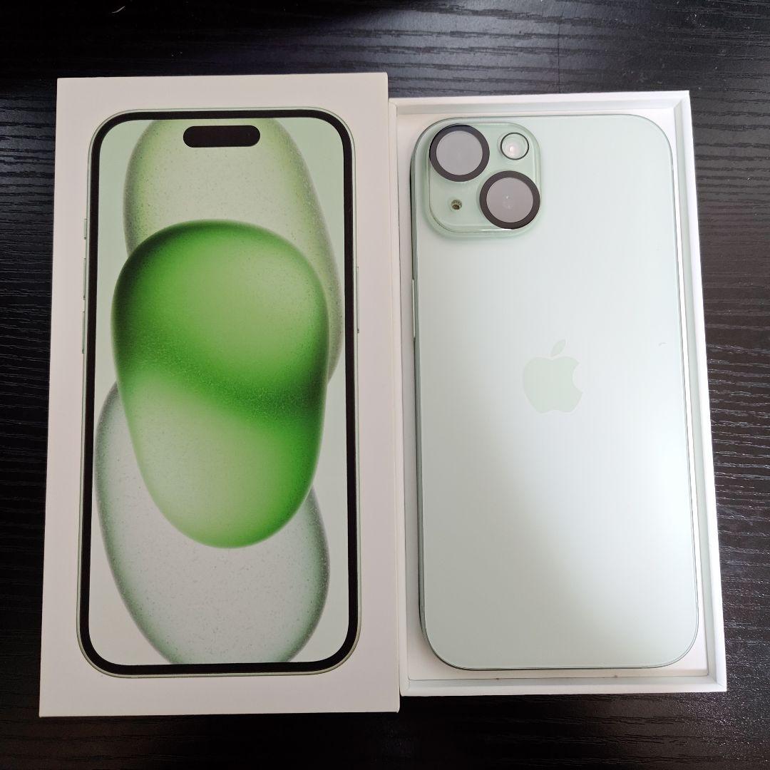 iPhone 15 グリーン 256GB SIMフリー 美品