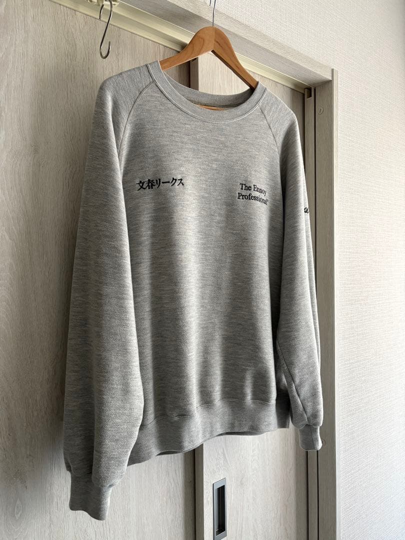 【最安値】ENNOY × 文春リークス 週刊文春 スウェットXLサイズ グレー