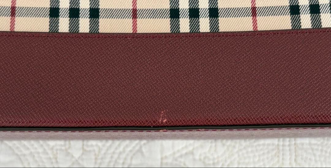 Burberry チェック柄トートバッグ