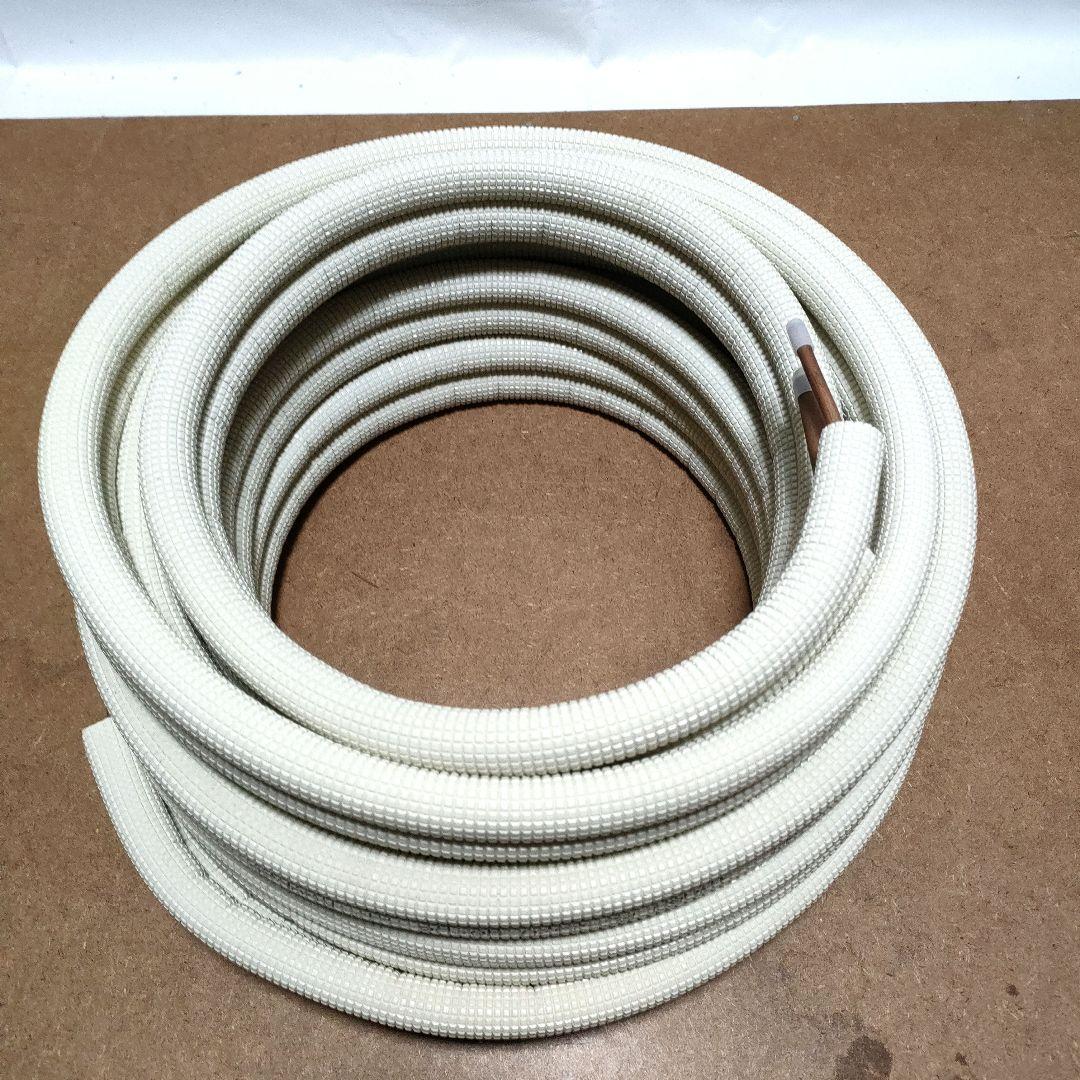エアコン配管　ペアコイル 2分3分 10m　ドレンホース 15m