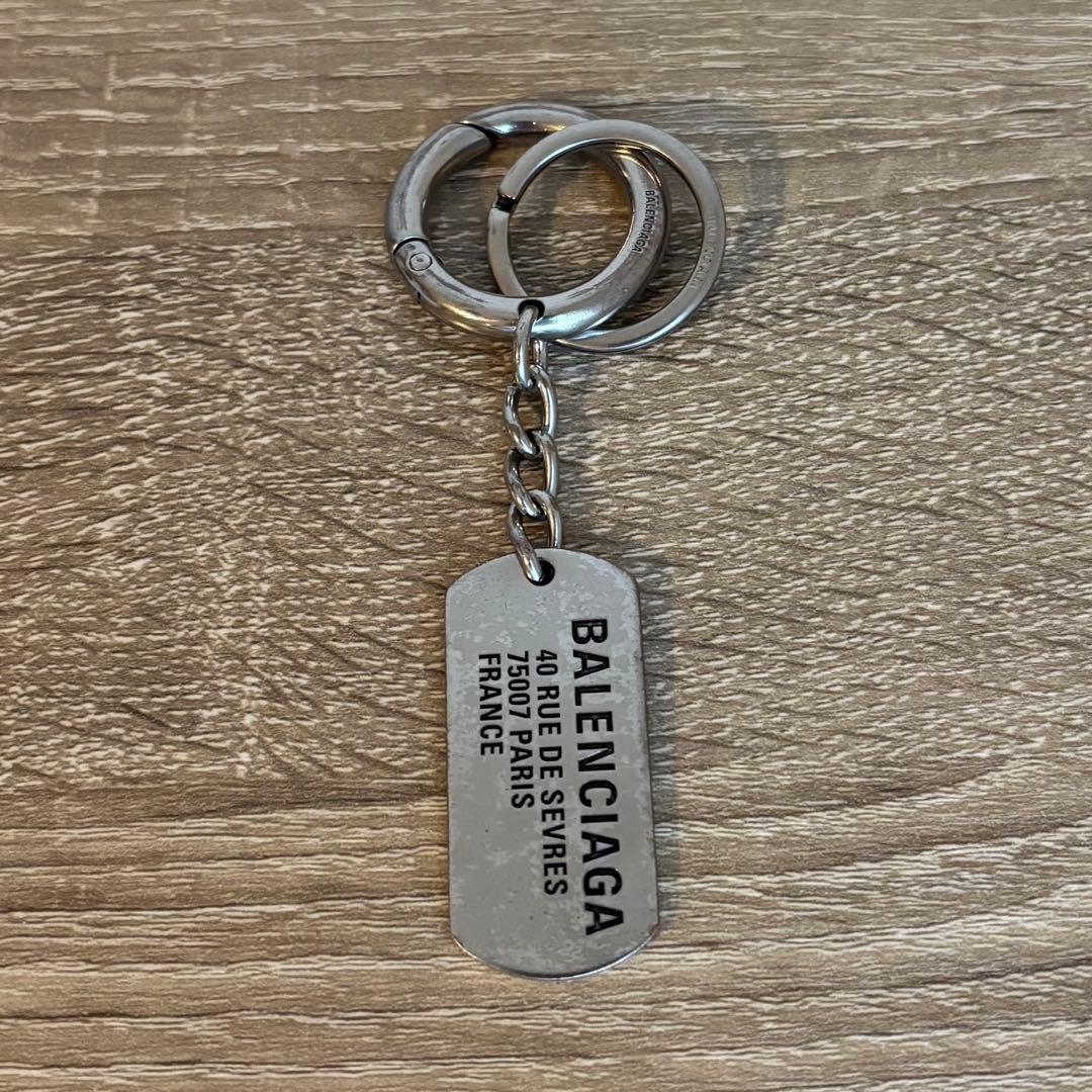 i*a様 BALENCIAGA TAGS ドックタグ キーホルダー
