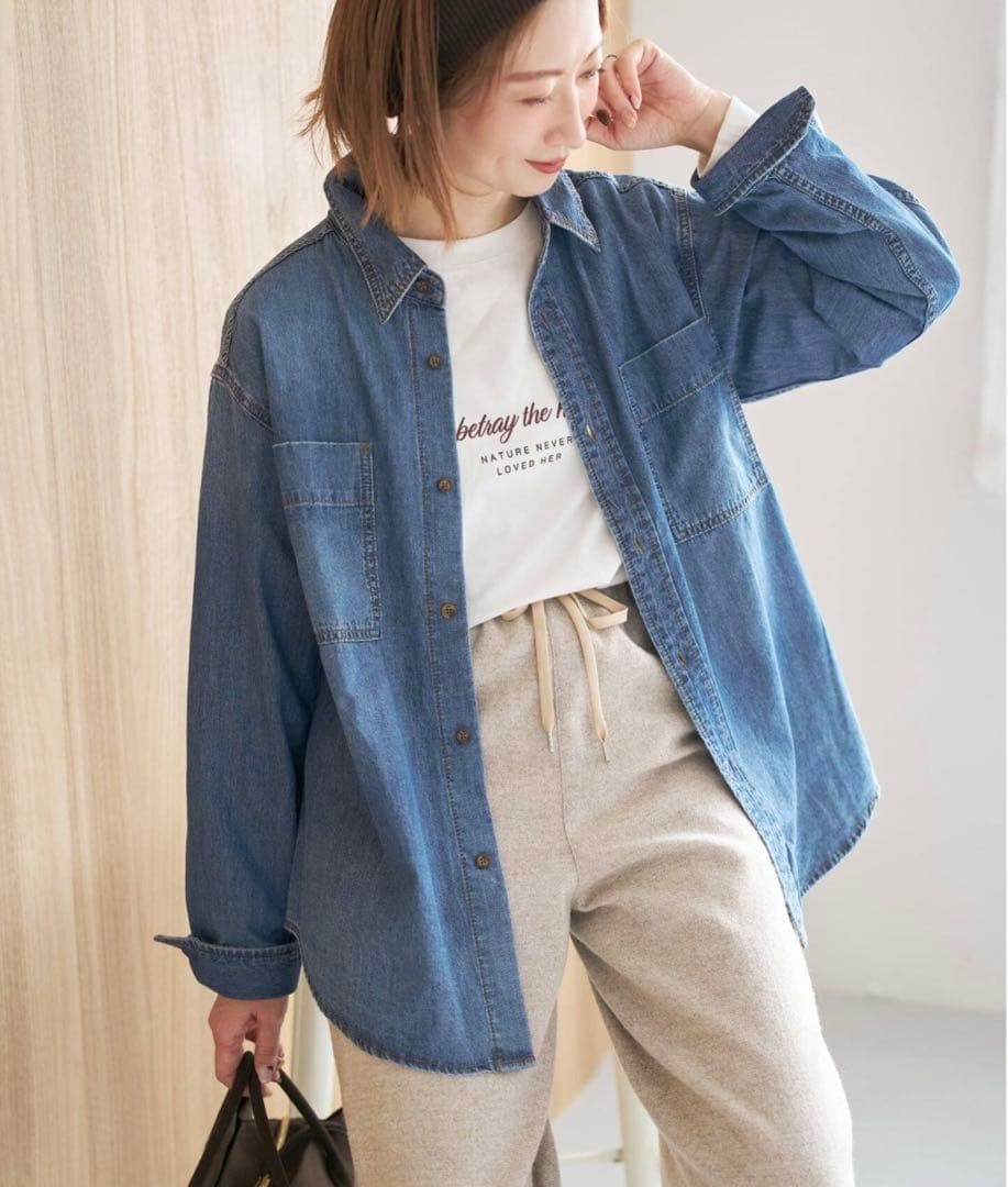 レモン炭酸ライトオンスデニムシャツ