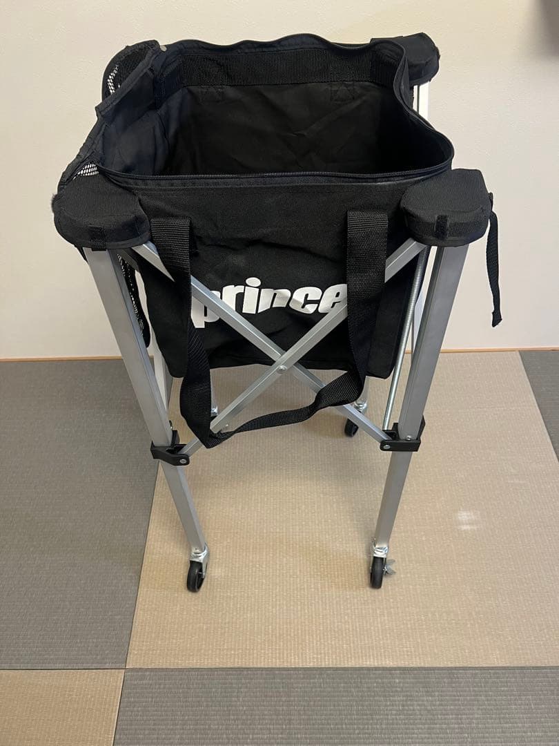 テニスボールバスケット　プリンス　キャスター付き