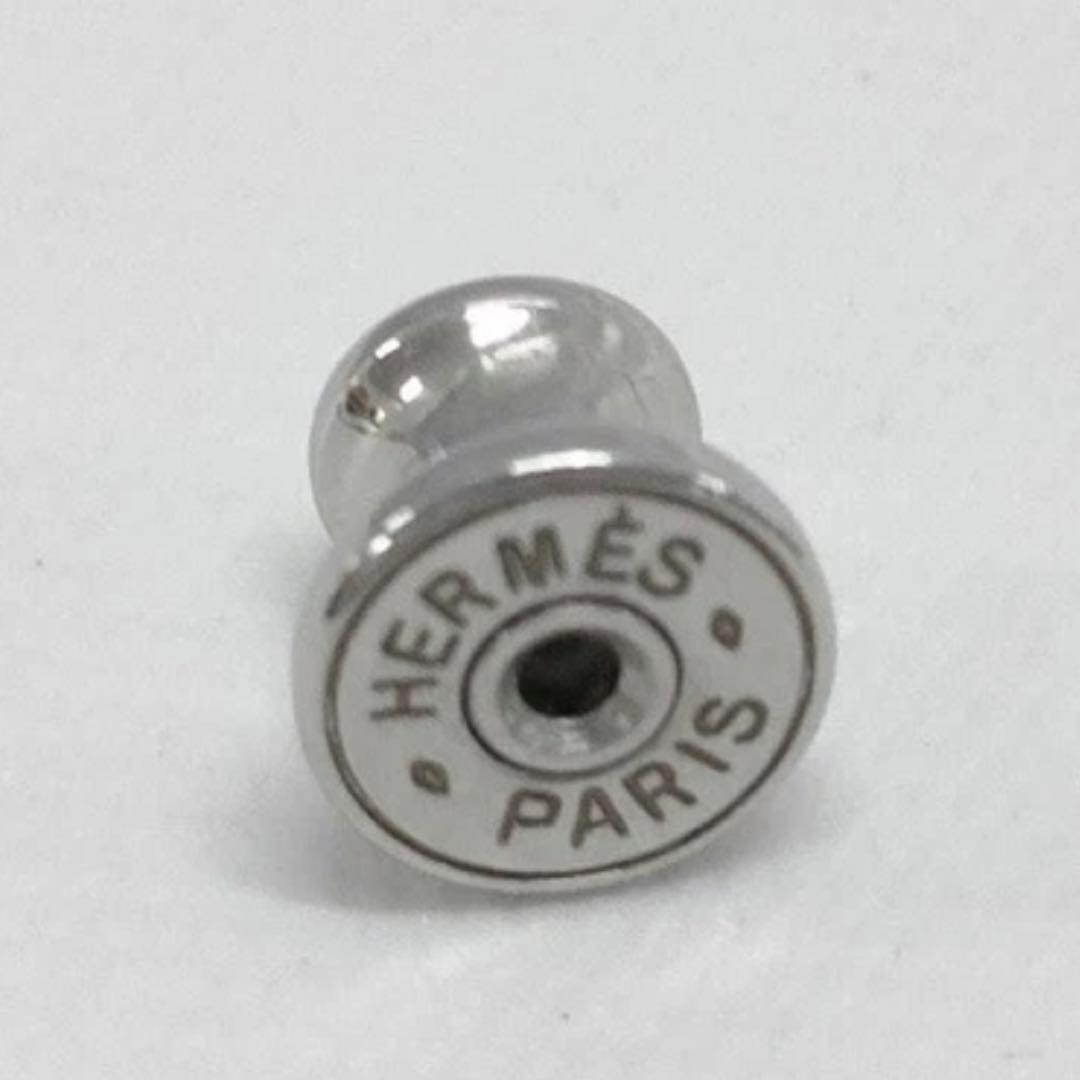 【HERMES】Hエキップ ピアス (片耳用/シングル) バッファローホーン