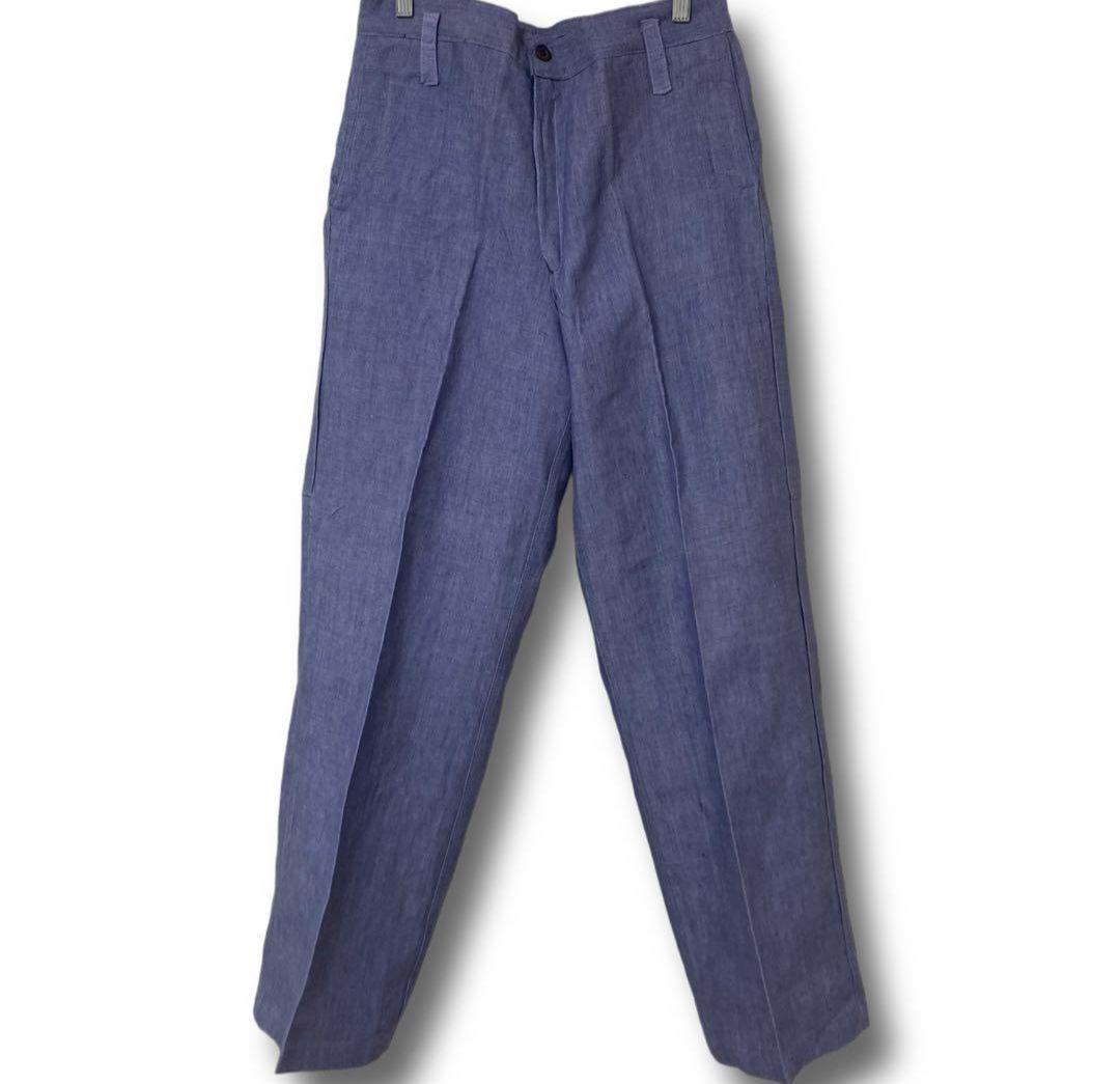 ゲ*ね様 60s フランス軍 ラミーリネンパンツ デッドストック！