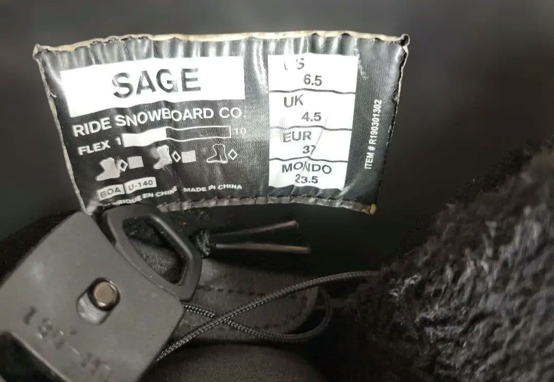 RIDE SAGE 20モデル 23.5cm BOA スノーボードブーツ