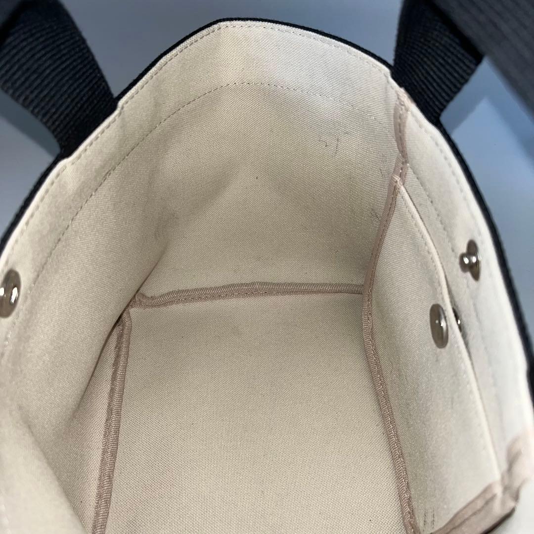 エルベシャプリエ　ハンドバッグ　701GP　コーテッドキャンバス　コットン　黒