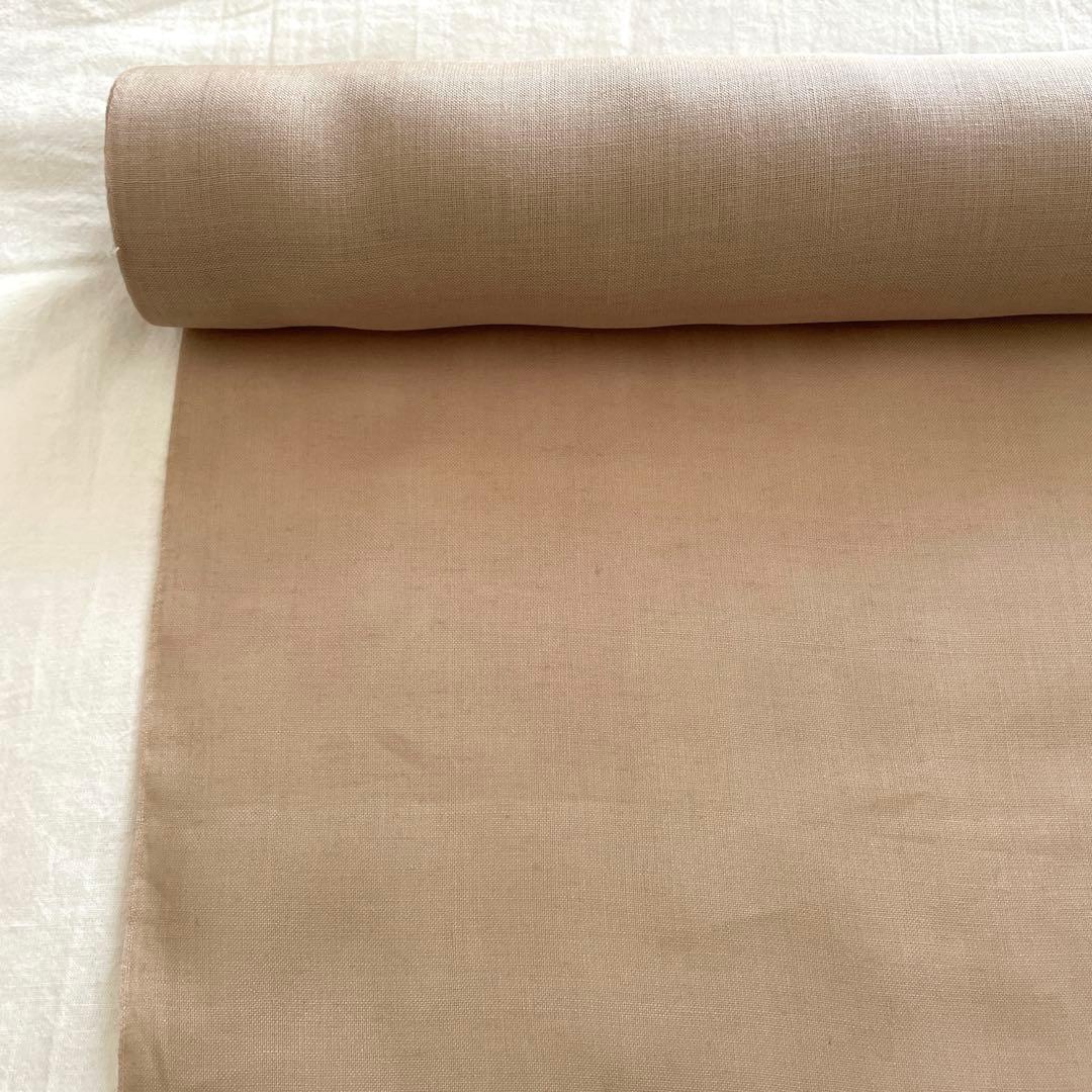 志賀麻　本麻襦袢　薄茶