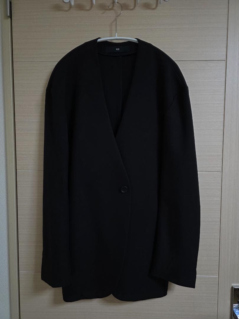 MBスタンダード　ノーカラージャケット 黒・Lサイズ