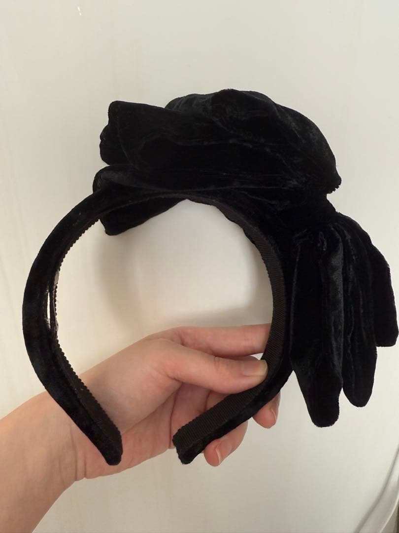 miumiu カチューシャ　リボン　ベルベット