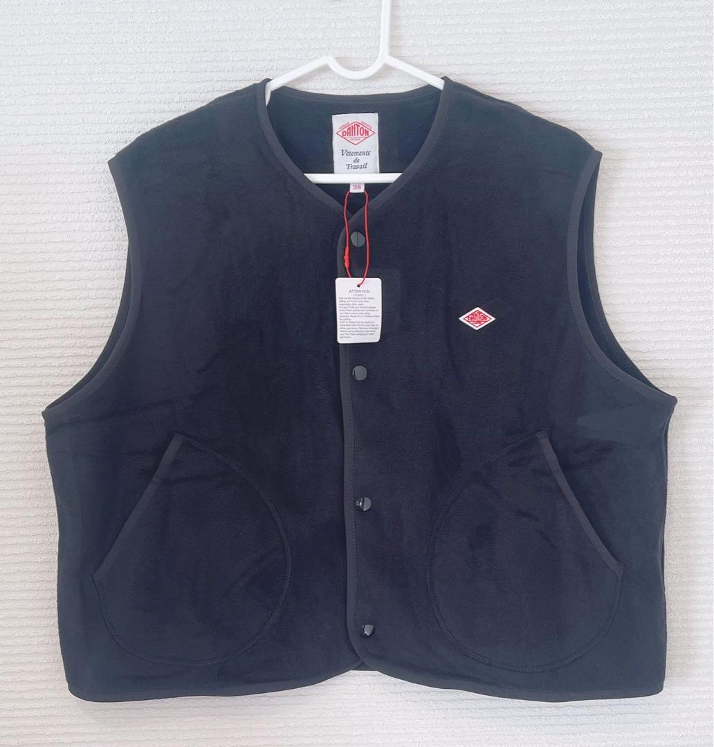 ◉新品DANTON/ダントンフリースノーカラーベスト（38）