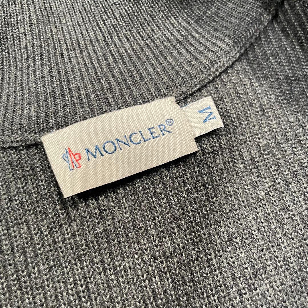 モンクレール　MAGLIONE ニット切替ダウンベスト　グレー　M