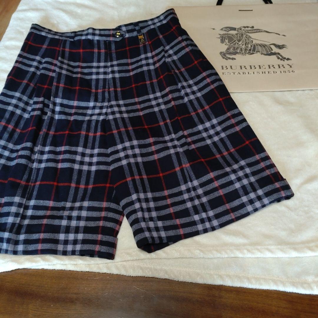 バーバリー　ウール　キュロット　ハーフパンツ