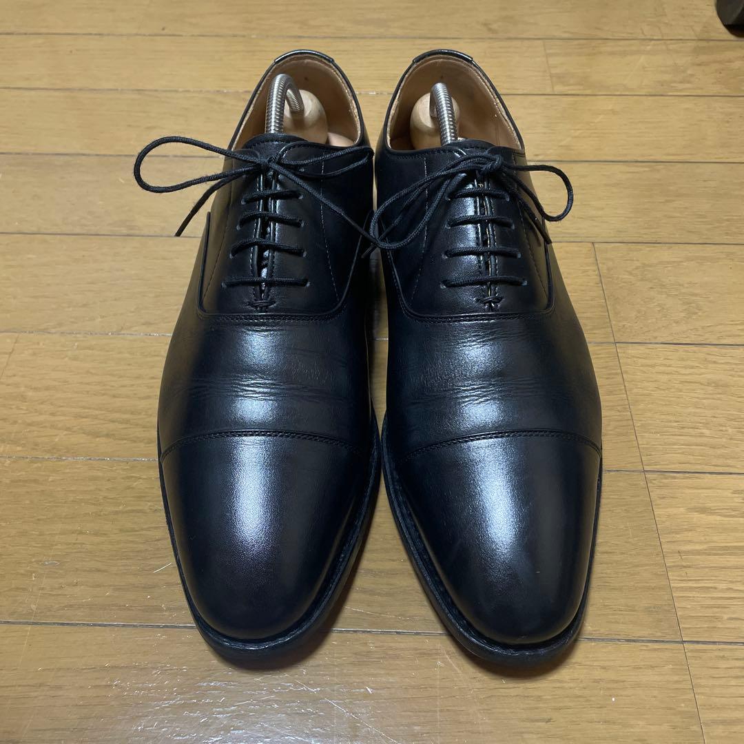 【美品】スコッチグレイン 黒 R1813BL（E）ストレートチップ 25cm