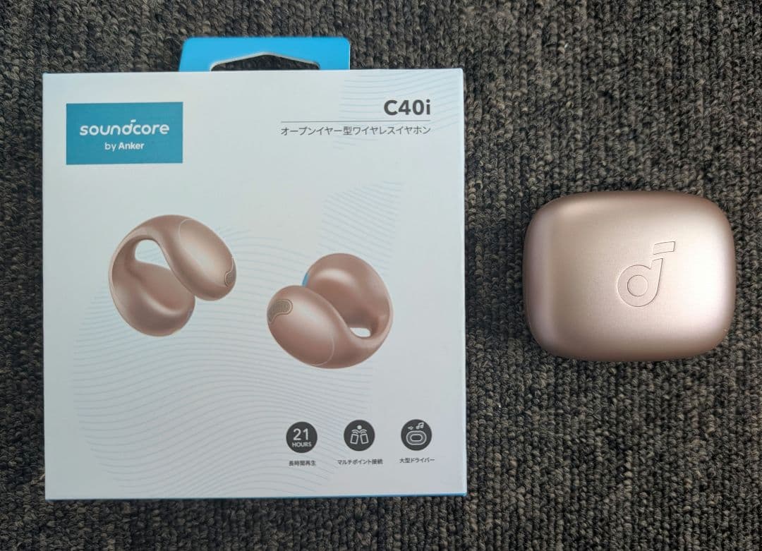 Anker Soundcore C40i ワイヤレスイヤホン ローズゴールド