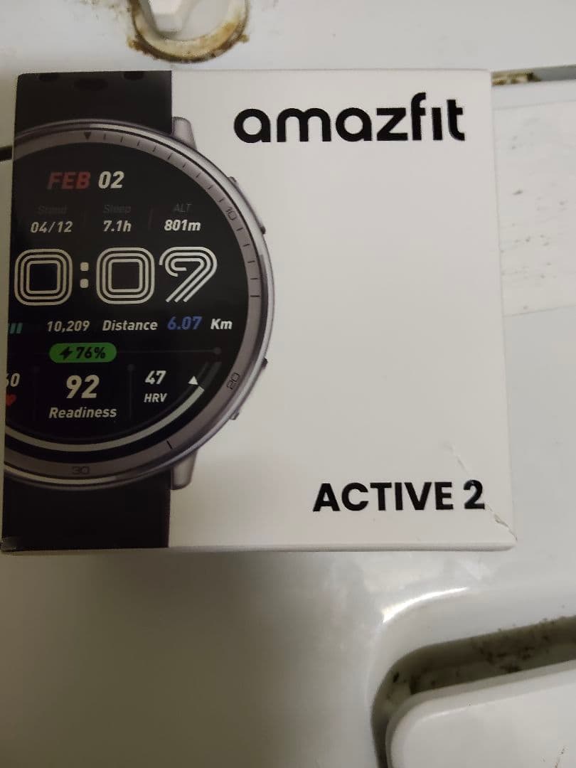 amazfit ACTIVE 2 デジタル腕時計と保護ケースと保護フィルム