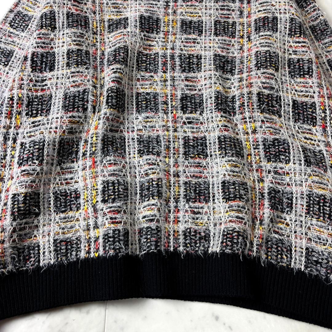 イロコイ Iroquois ニット M スラブ チェック マルチカラー セーター