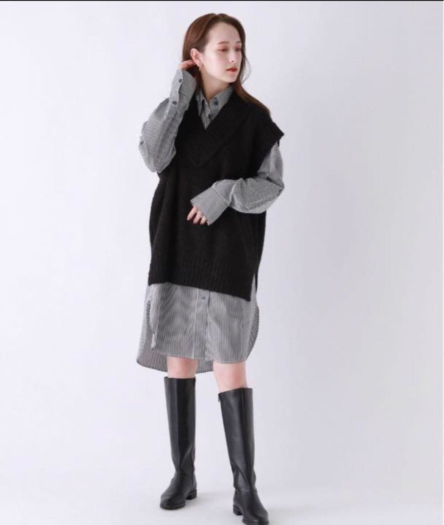 MICA&DEAL ツイードBIGベスト