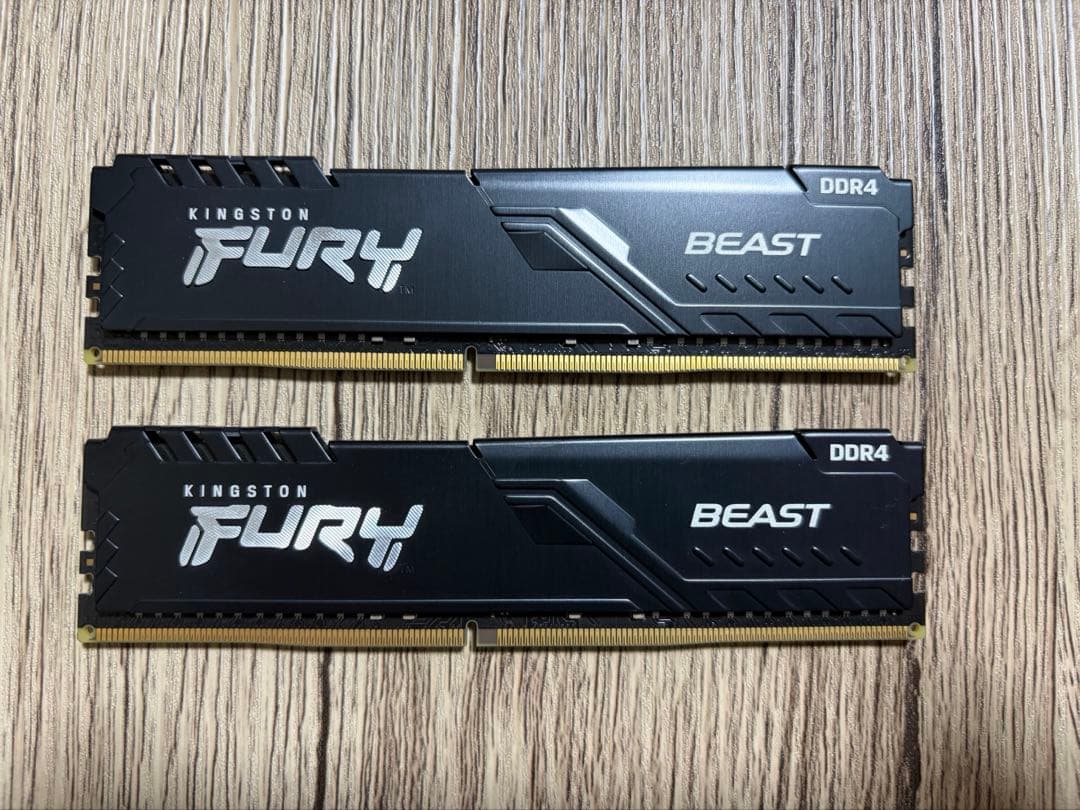 Kingston FURY BEAST DDR4 16GB メモリー 2枚セット