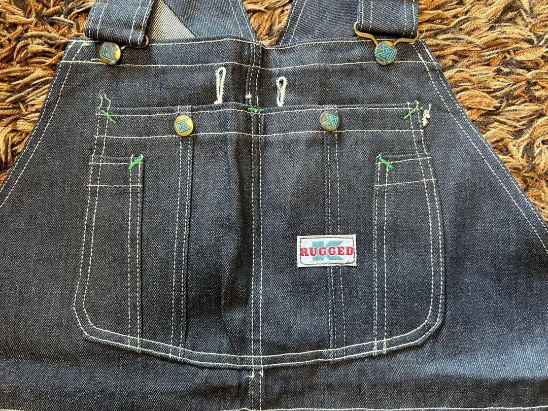 オーバーオール60s-70sデッドストック RUGGED K 42×32