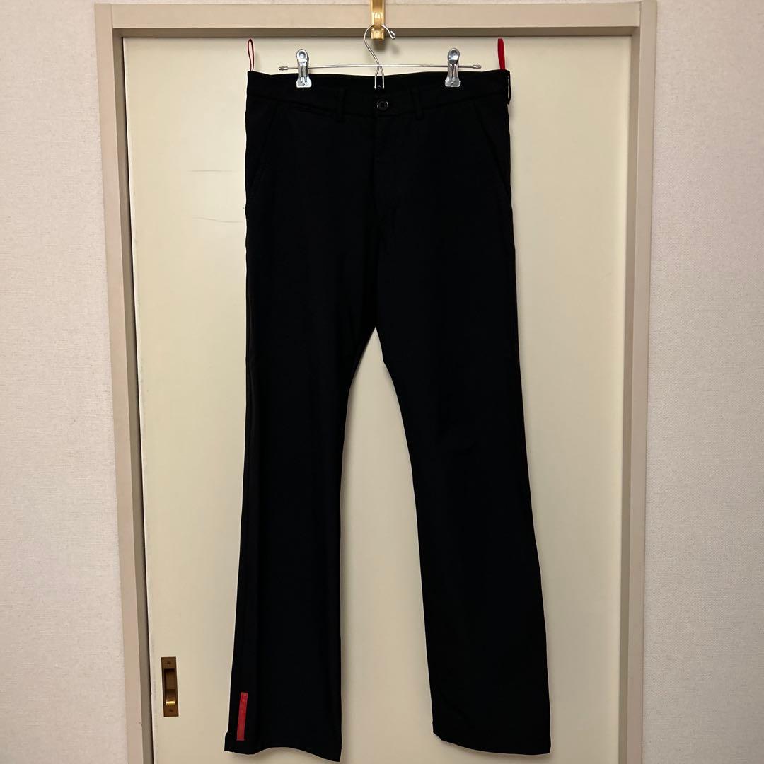 パンツ Archive PRADA SPORT stretch slacks black