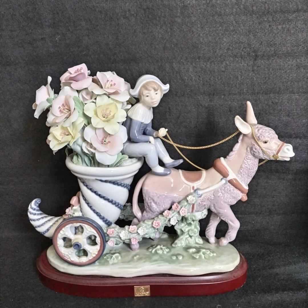 世界限定5000体 LLADRO 磁器人形 『夢の旅立ち』花びらのかけあり