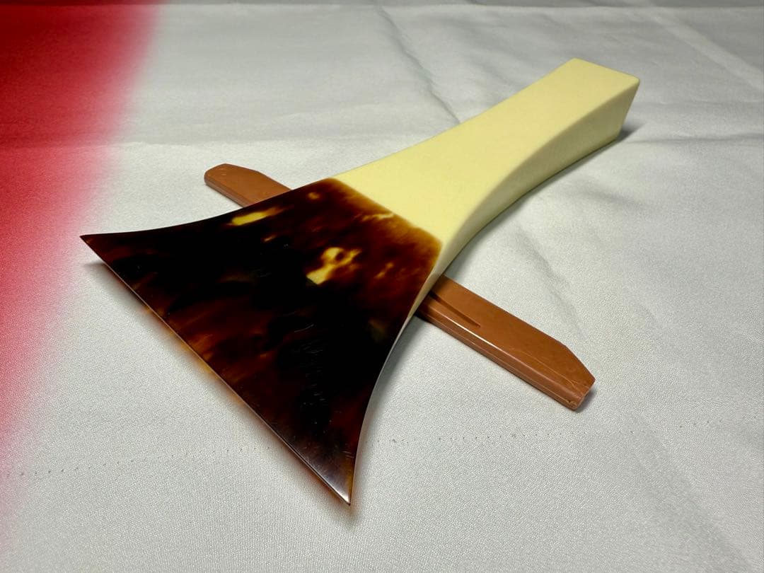 【良品】津軽三味線 撥 特上 鼈甲 一枚物 べっ甲 バチ