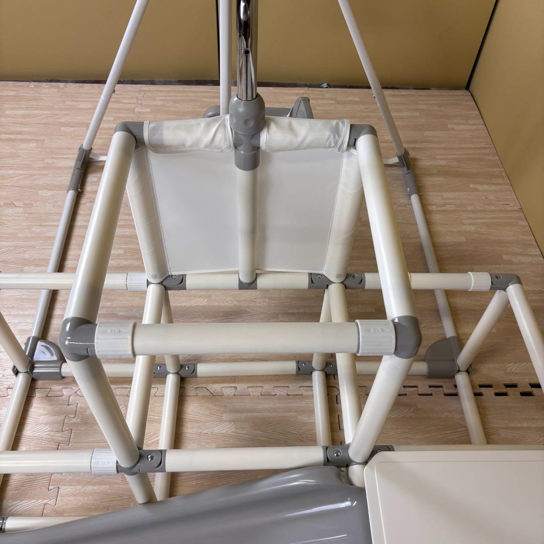 除菌清掃済　☆美品☆　野中製作所　マイファーストキッズパーク　ホワイトグレー