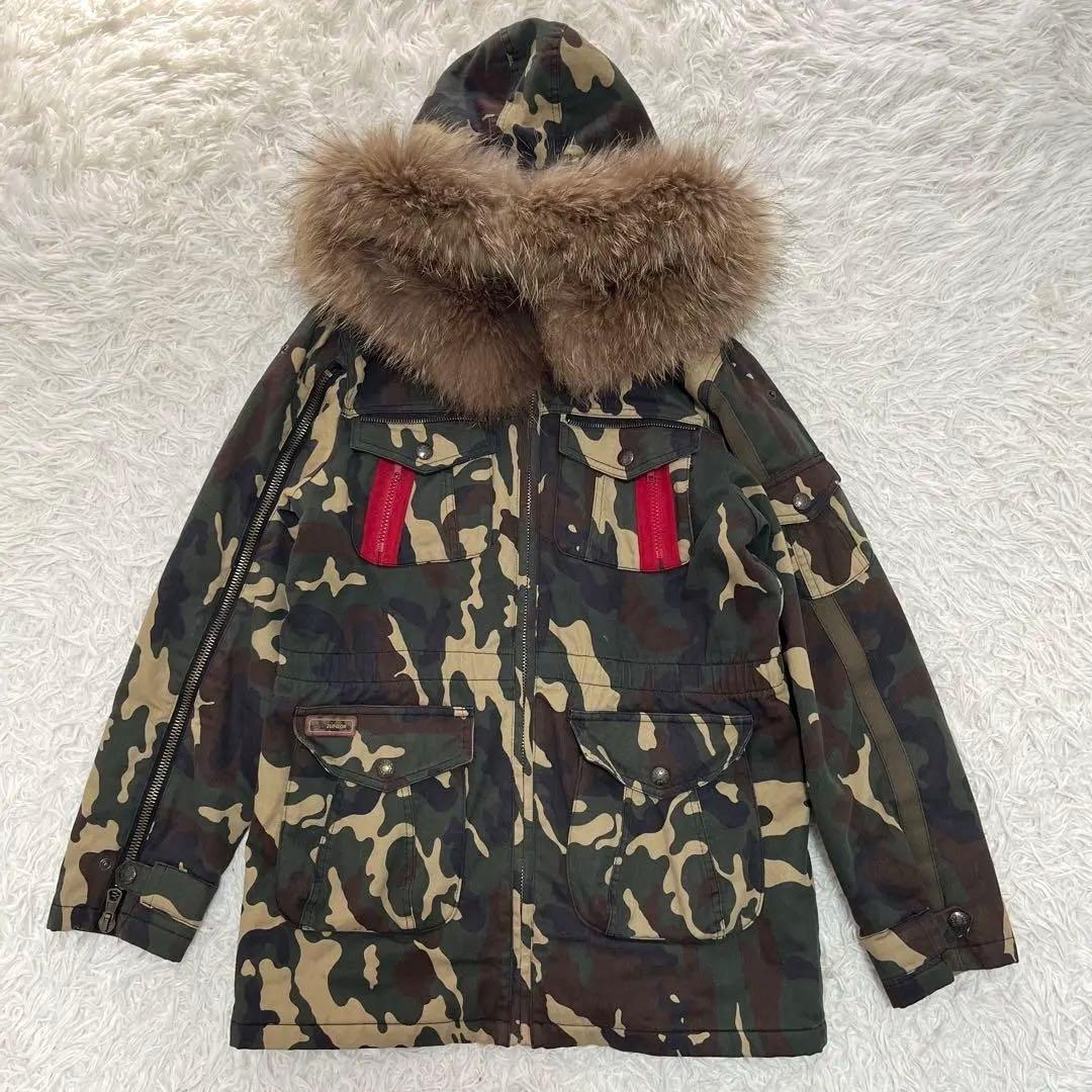 専用✨D&Gドルチェアンドガッバーナ迷彩カモフラ柄モッズコートXS相当イタリア製