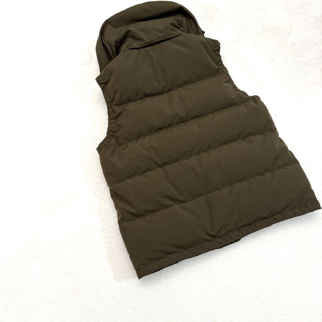 DANTON ダントン ダウンベスト 42 カーキ フード付き