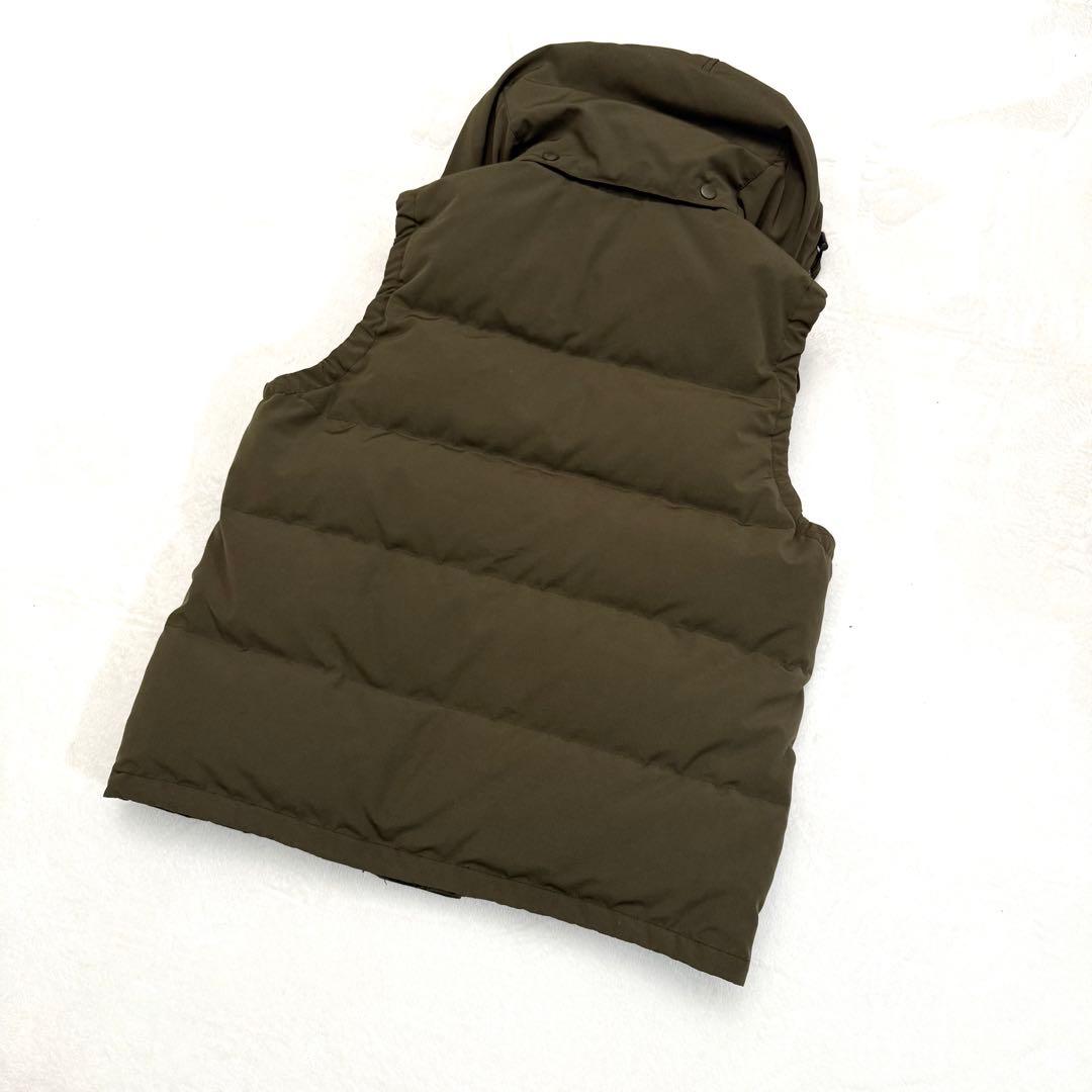 DANTON ダントン ダウンベスト 42 カーキ フード付き
