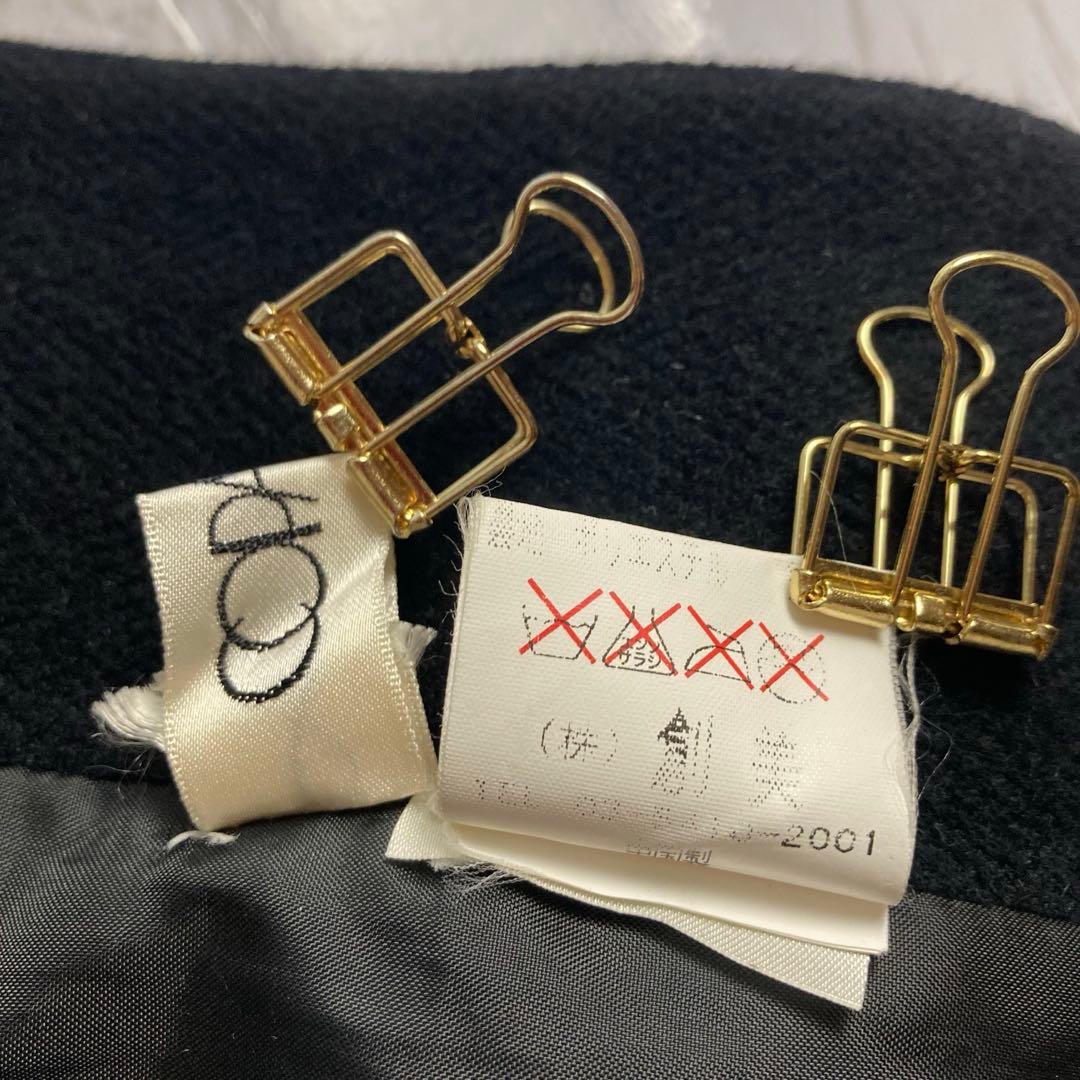 美品　フォックスファー アンゴラ混　ファー付フードポンチョ　サイズフリー　黒