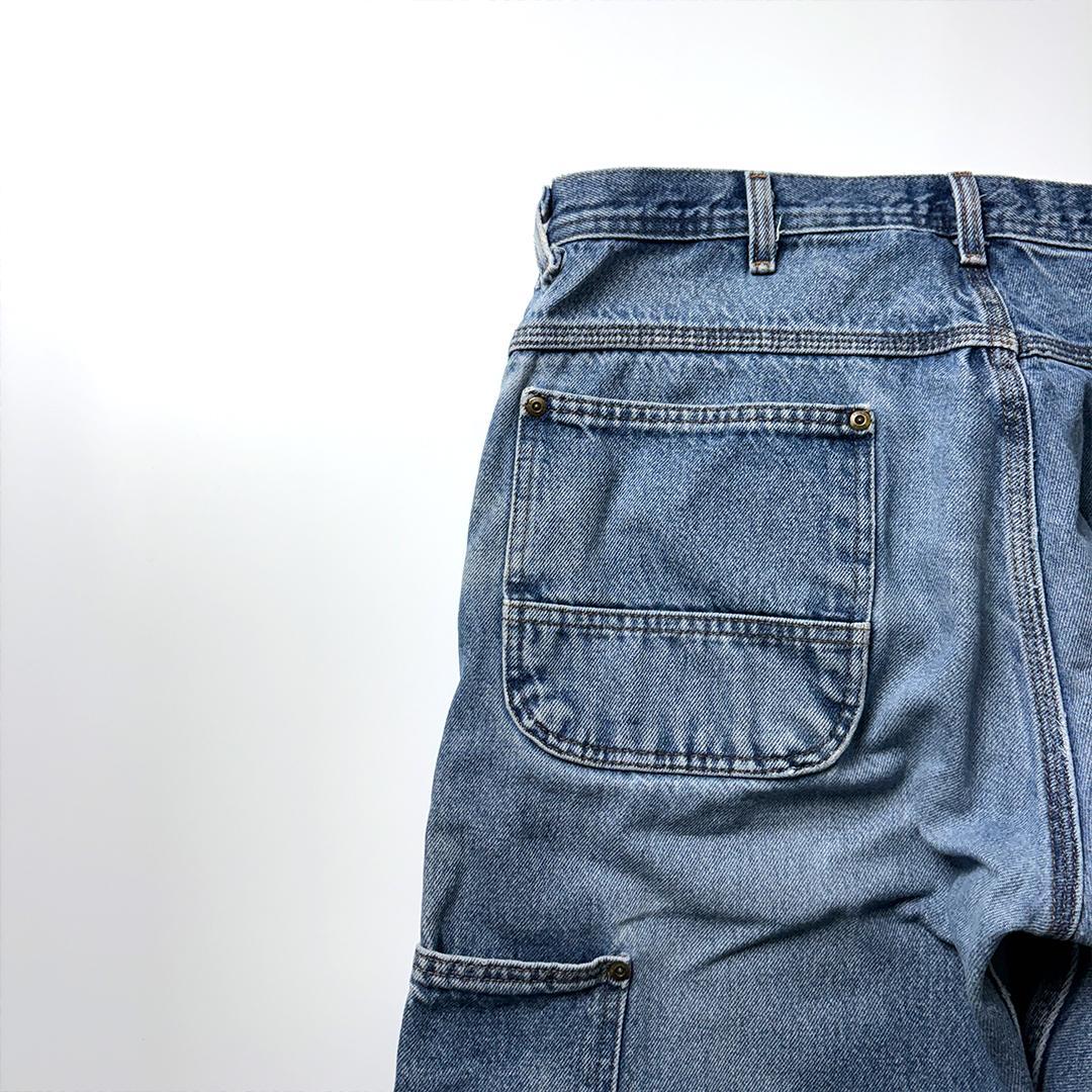 ダブルニー デニム ペインターパンツ W36 L30 KEY キー 鬼フェード