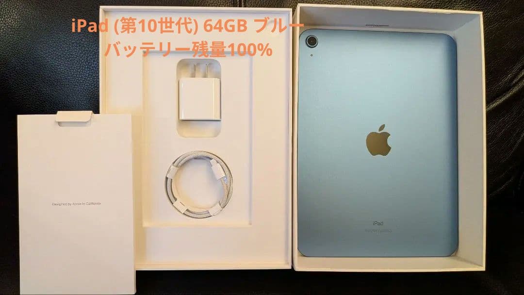 美品　Apple iPad (第10世代) 64GB ブルー 本体　付属品あり