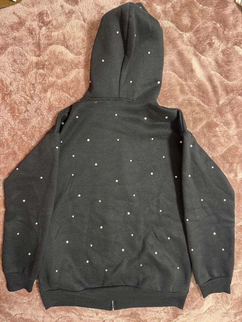 ダーリッチDarich DDロゴビジュージップパーカー　ブラック