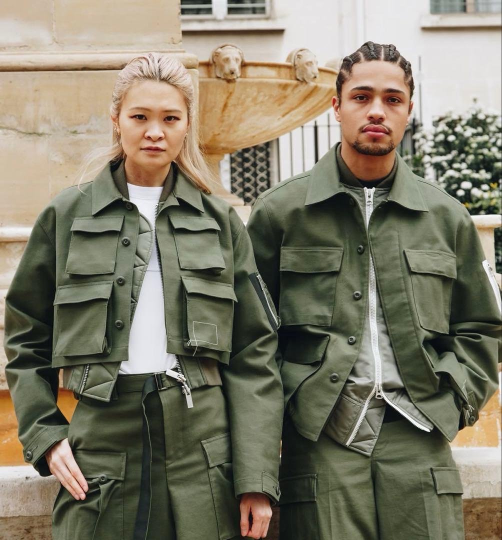 sacai × WTAPS Cotton Back Satin Jacket