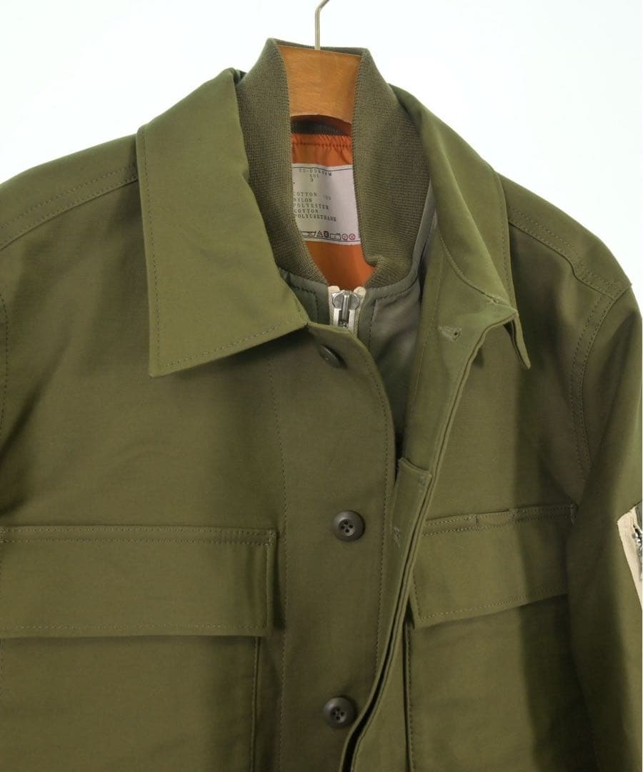 sacai × WTAPS Cotton Back Satin Jacket