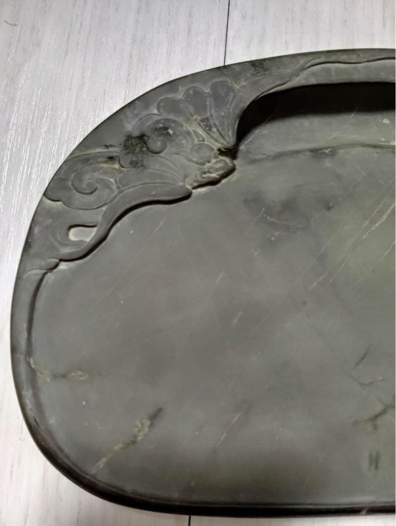 端渓硯 ◆旧老坑水巖・魚脳砕凍・胭脂暈・金綫の極美石◆坑仔巖旧坑◆唐木箱◆ 九吋