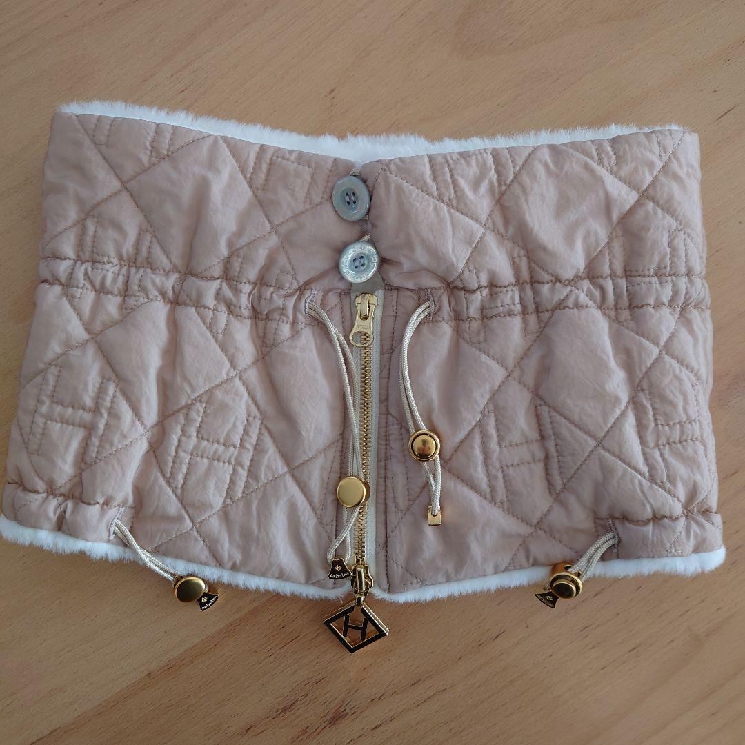 hazama 夜空に駆ける透明彩度のキルティングスヌード　white