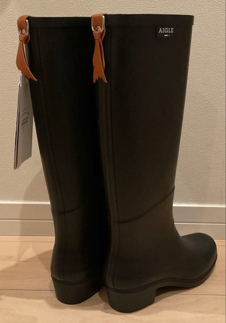 【曲線美で美脚に！】未使用AIGLE JULIETTE 22.5cmレインブーツ