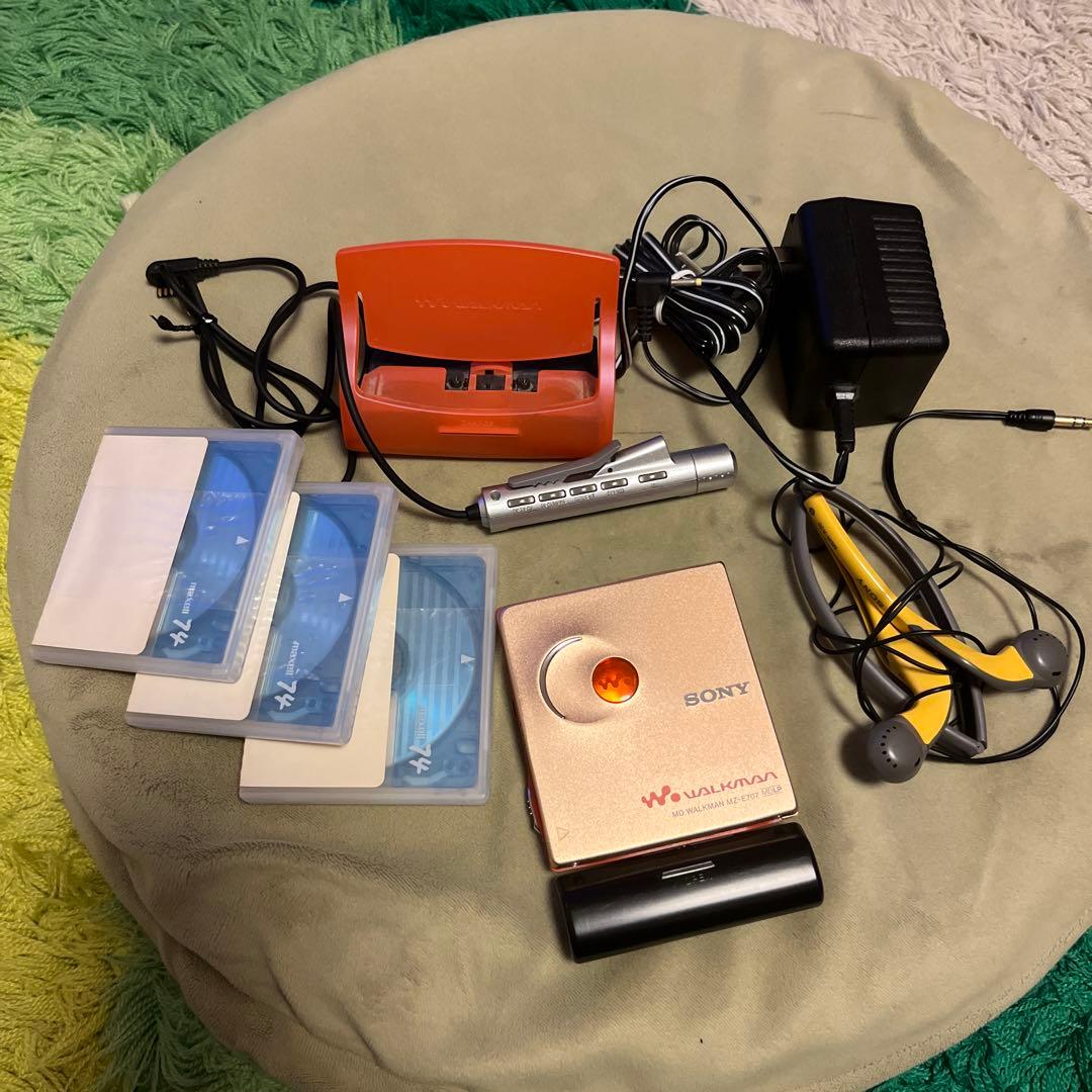 sony MDウォークマンMZ-E707 SONY SPORTS 稼働品