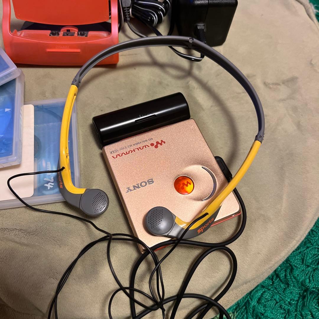 sony MDウォークマンMZ-E707 SONY SPORTS 稼働品