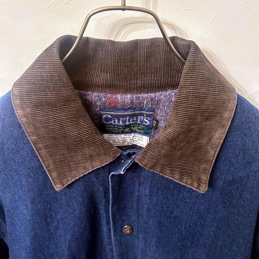 カーターズ carters 70-80S 列車タグ 襟コーデュロイ カバーオール